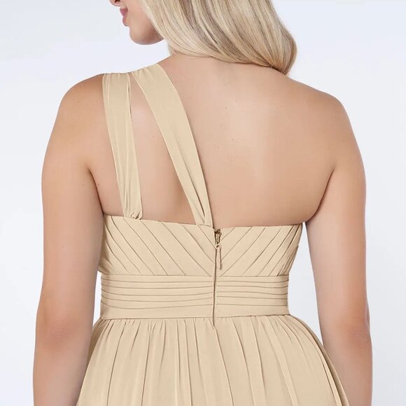 Azazie Molly Dress Champagne - Picture 6 of 6